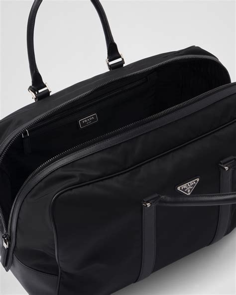 prada jaehyun re-nylon and saffiano leather duffle bag|prada saffiano duffle bag.